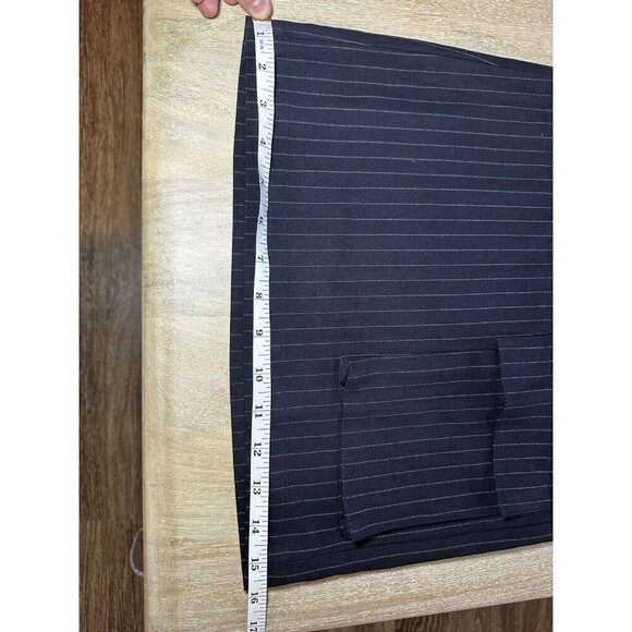 Anthropologie TwentySixHundred NWT Pinstripe Utility Pants Wide Leg Navy Size 10 - Picture 4 of 13